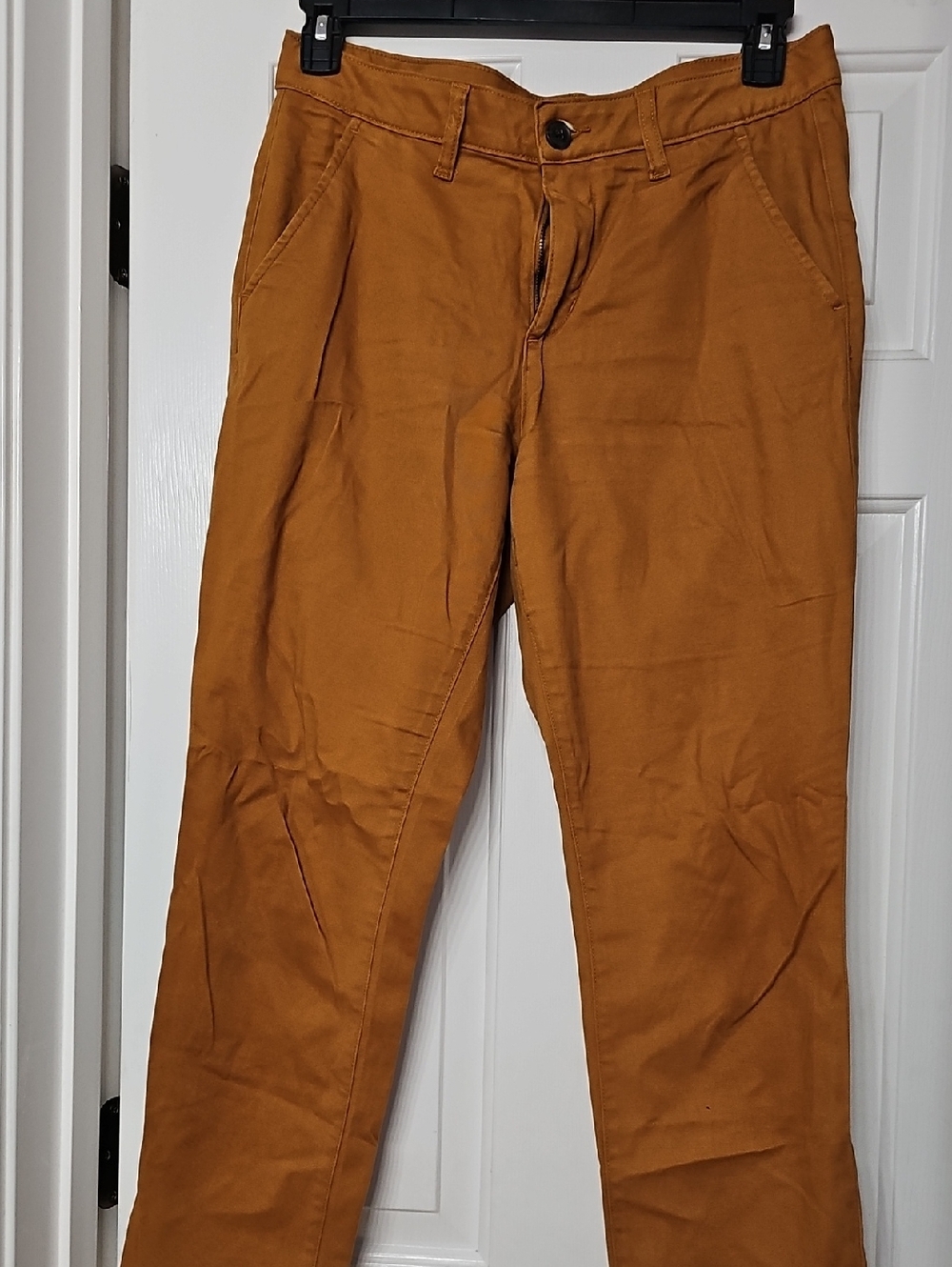 St. John's Bay Women's Chino Trousers in Mustard